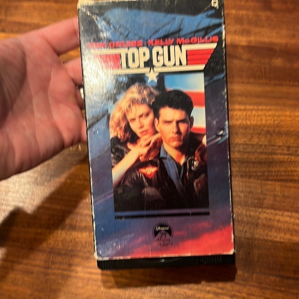 Retro Original TOP GUN VHS Tape - Collectors Item
